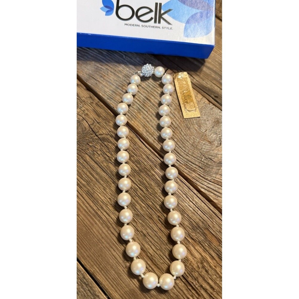 Vintage Monet Pearl Choker Necklace New